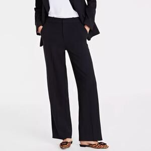 On 34th Black Wide Black Trousers Leg Dress Pants Size 10